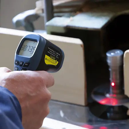 Laser-Drehzahlmesser Anwendungsbild