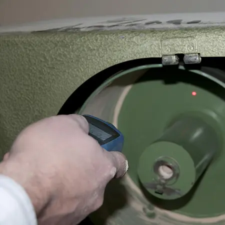 Laser-Drehzahlmesser Anwendungsbild