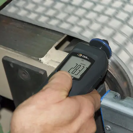 Laser-Drehzahlmesser Anwendungsbild