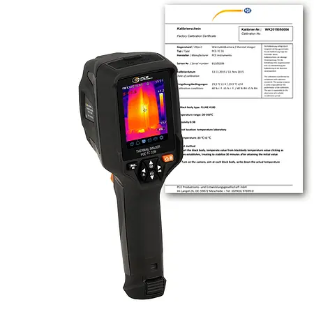 Laser Thermometer PCE-TC 32N-ICA inkl. ISO-Kalibrierzertifikat