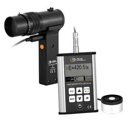 Lichtmessgerät / Luxmeter PCE-LMD 200LD-KIT inkl. Leuchtdichtevorsatz