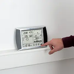 Luftfeuchtigkeitsmesser mit Außensensor Touchscreen