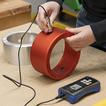 Materialdickenmessgerät Anwendungsbild