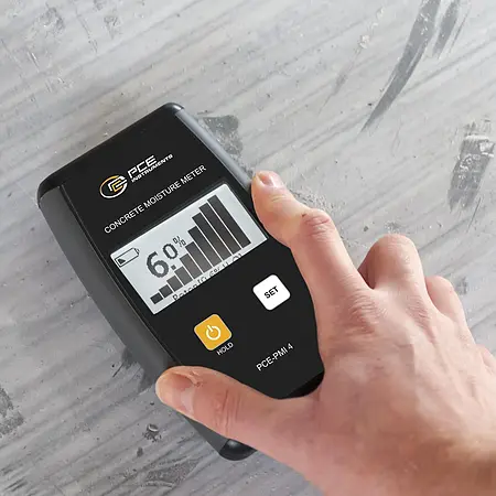 Materialfeuchtemessgerät Anwendungsbild