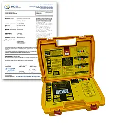 Mikro-Ohmmeter PCE-MO 3001-ICA inkl. ISO-Kalibrierzertifikat