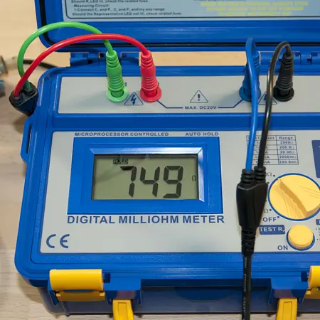Mikro-, Milli-, Megohmmeter Anwendungsbild