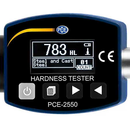 NDT Prüfgerät PCE-2550 Display