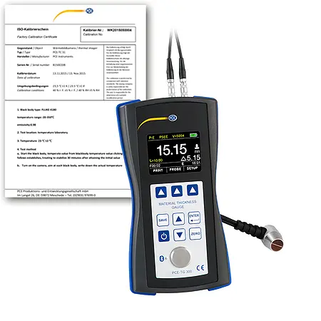 NDT-Prüfgerät PCE-TG 300-NO5/90-ICA inkl. ISO-Kalibrierzertifikat