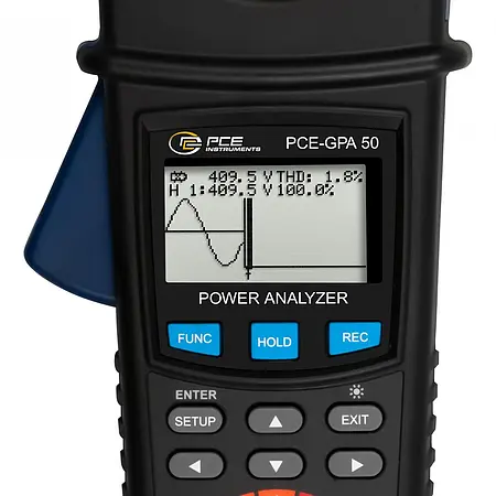 Netz-Analysegerät Display