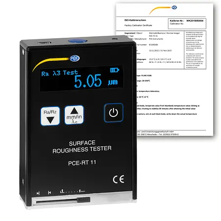 Oberflächen Messtechnik Rauhigkeit inkl. ISO-Kalibrierzertifikat