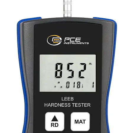 Oberflächenprüfgerät Display