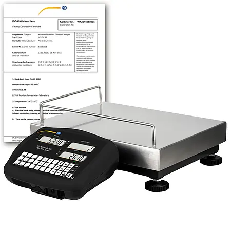 Paketwaage PCE-SCS 30-ICA inkl. ISO-Kalibrierzertifikat