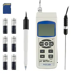 pH-Meter PCE-228S Lieferumfang