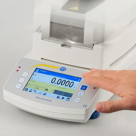 IR Sensor vom Präzisions Feuchtebestimmer PCE-MA 50X