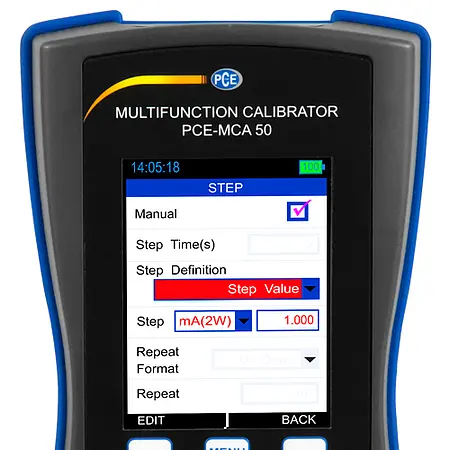 Kalibrator PCE-MCA 50 Display