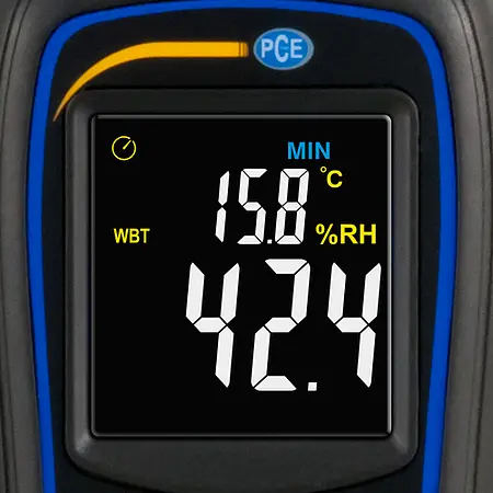 Psychrometer PCE-444 Display