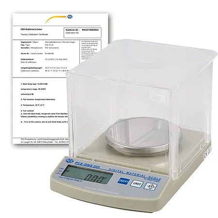 Quadrantenwaage PCE-DMS 200-ICA inkl. ISO-Kalibrierzertifikat