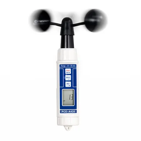 Schalensternanemometer Front
