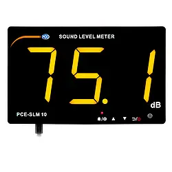 Lärm Warnanzeigeals Schallpegelmessgerät PCE-SLM-10.