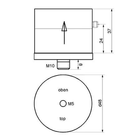 PCE-AC06G Skizze Abmessungen