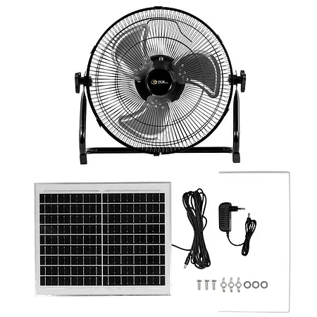 Solar Ventilator PCE-SV 10 inkl. Solarpanel Lieferumfang