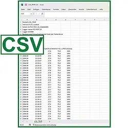 Temperatur-Datenlogger CSV