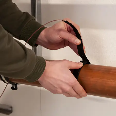 Temperaturanlegefühler mit Klettband, Typ T, Länge 3 m Anwendungsbild