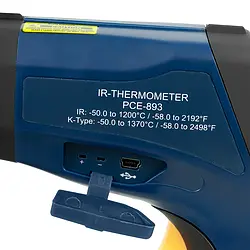Infrarotthermometer PCE-893 Anschlüsse