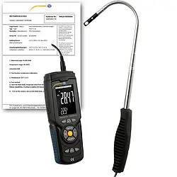 Thermisches Anemometer PCE-HWA 30-ICA inkl- ISO-Kalibrierzertifikat