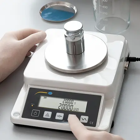 Tischwaage Anwendung