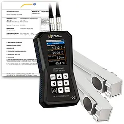 Ultraschall Durchflussmessgerät PCE-TDS 200 MR-ICA inkl. ISO-Kalibrierzertifikat