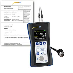 Ultraschallmessgerät PCE-TG 300-NO2-ICA inkl. ISO-Kalibrierzertifikat