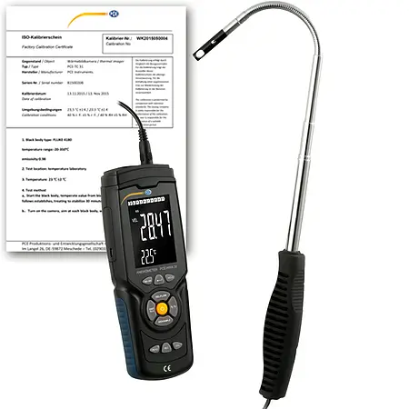 Umwelt Messtechnik Anemometer PCE-HWA 30-ICA inkl- ISO-Kalibrierzertifikat