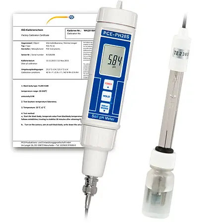 Umwelt Messtechnik pH-Meter PCE-PH20-ICA inkl. ISO-Kalibrierzertifikat