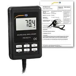 Umweltmesstechnik Schallpegelmesser PCE-SLD 10-ICA inkl. ISO-Kalibrierzertifikat