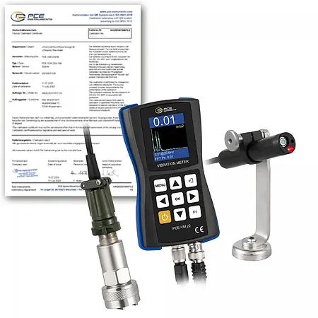 Vibrationsmessgerät / Vibrationsmesser PCE-VM 22-ICA