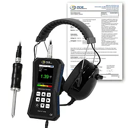 Vibrationsmessgerät PCE-VT 3750S-ICA inkl. ISO-Kalibrierzertifikat
