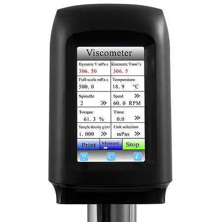 Viskositätsmessgerät Display