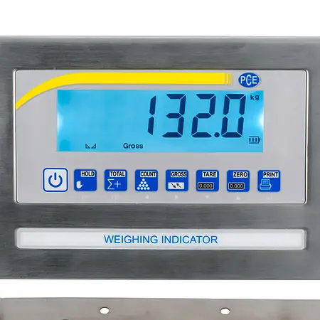 Wägebrücke PCE-EP 1500 Display