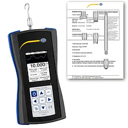 Dynamometer PCE-DFG N 10-ICA inkl. ISO-Kalibrierzertifikat