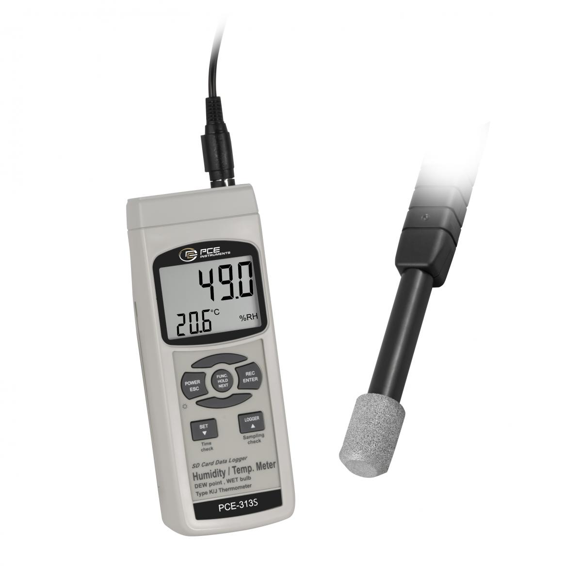 Temperatur-Datenlogger PCE-313 S inkl. Sinterfilter