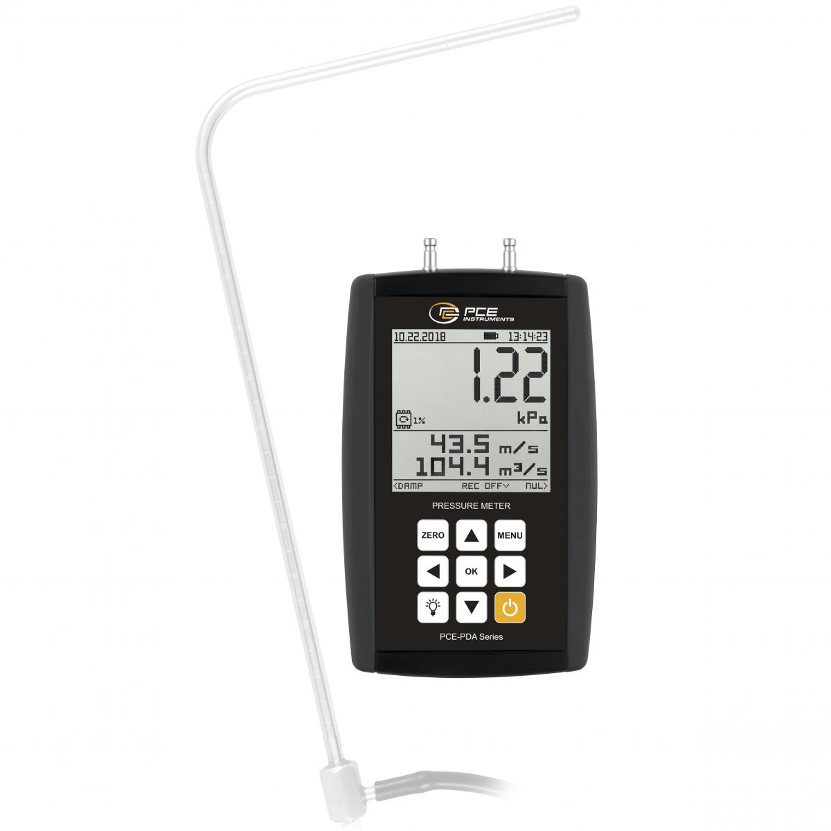 Pitotrohr Anemometer PCE-PDA 10L