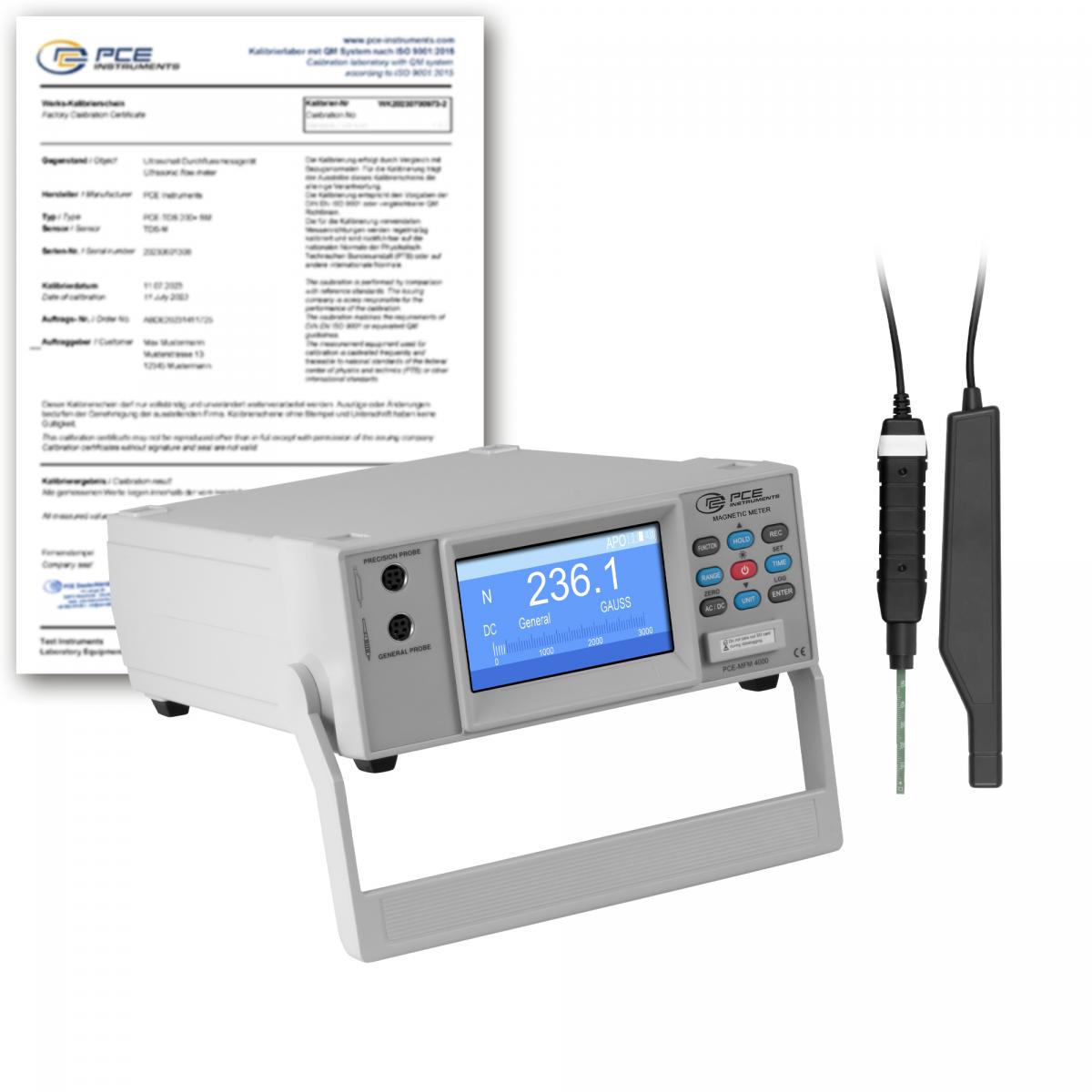 EMF Testgerät PCE-MFM 4000-ICA inkl. ISO-Kalibrierzertifikat