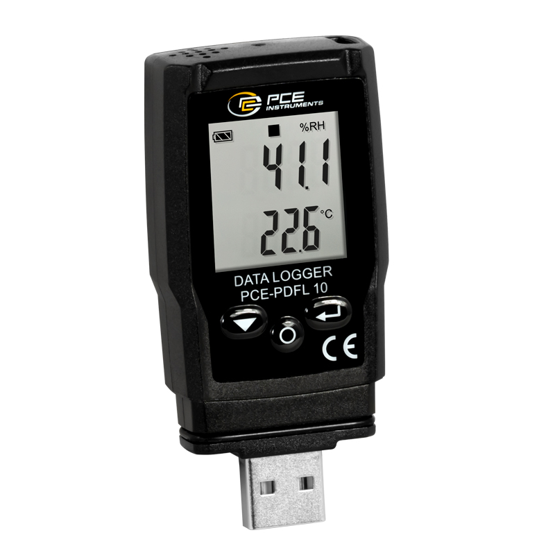 HLK-Messgerät für Luftdruck / Temperatur PCE-PDFL 10