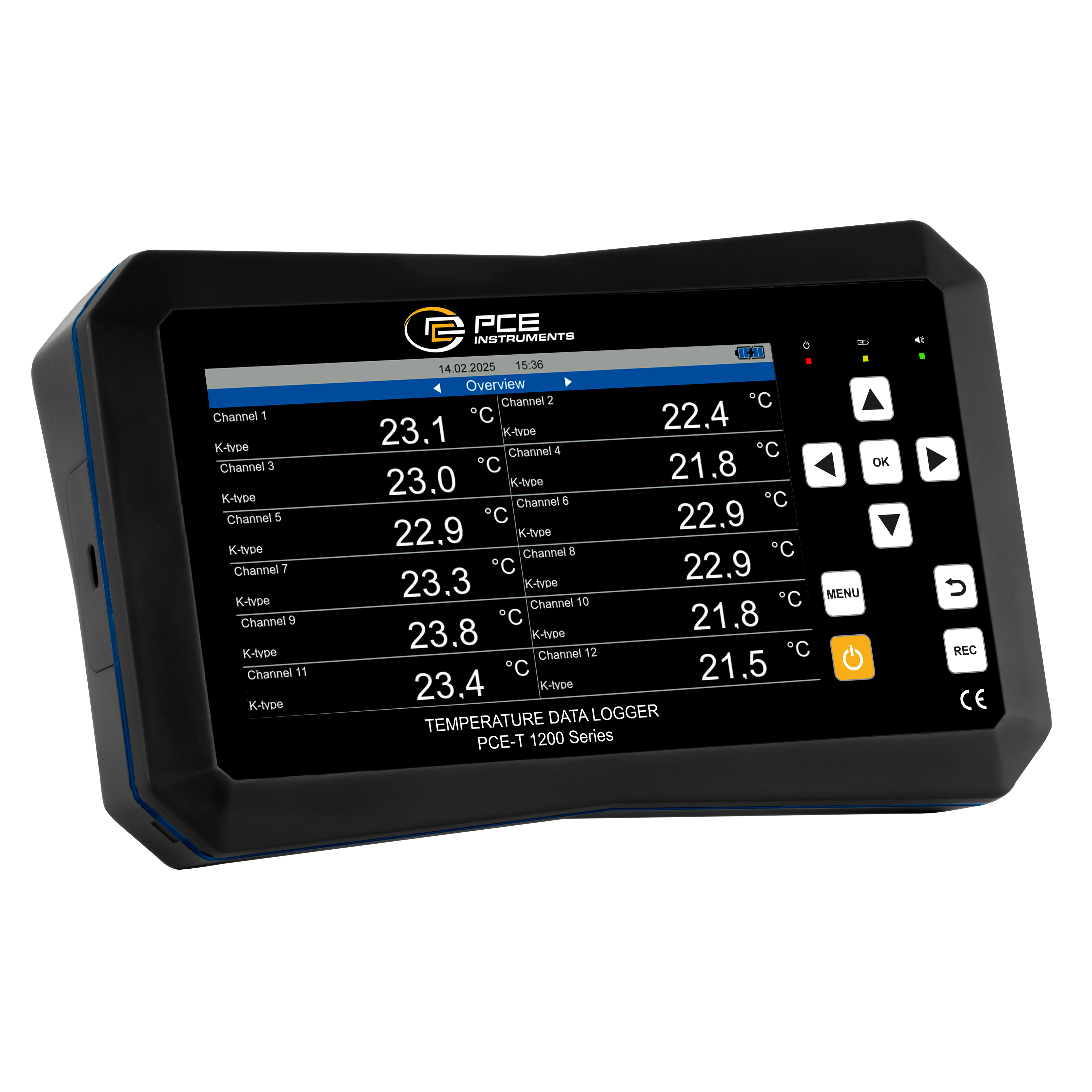 12 Kanal Temperatur Datenlogger / Temperaturlogger PCE-T 1220
