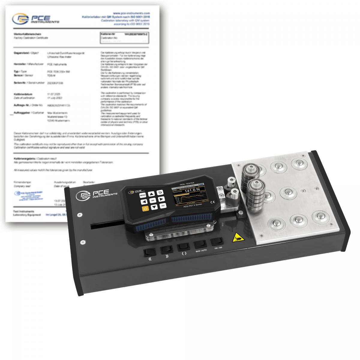 Kraftmessstand PCE-PST 1 X-ICA inkl. ISO-Kalibrierzertifikat