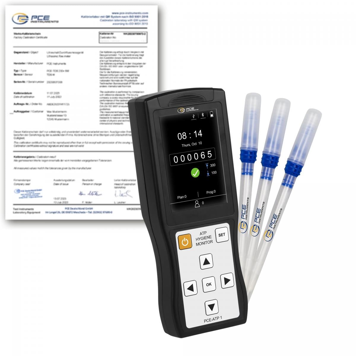 Hygiene / Lebensmittel Prüfgerät PCE-ATP 1-ICA inkl. ISO-Kalibrierzertifikat 