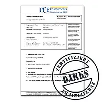 DAkkS- Kalibrierzertifikat für Strömungsmessgeräte