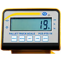 Hubwagen-Waage PCE-PTS 1N Display