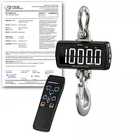 Digitalwaage PCE-CS 1000LD-ICA inkl. ISO-Kalibrierzertifikat 